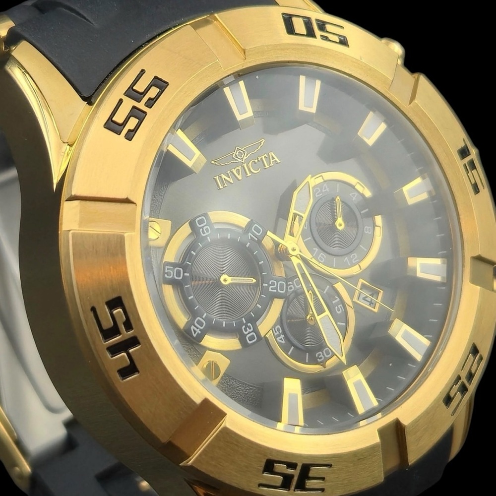 Invicta Gold and Black Multi-Function Seaspider C… - image 3